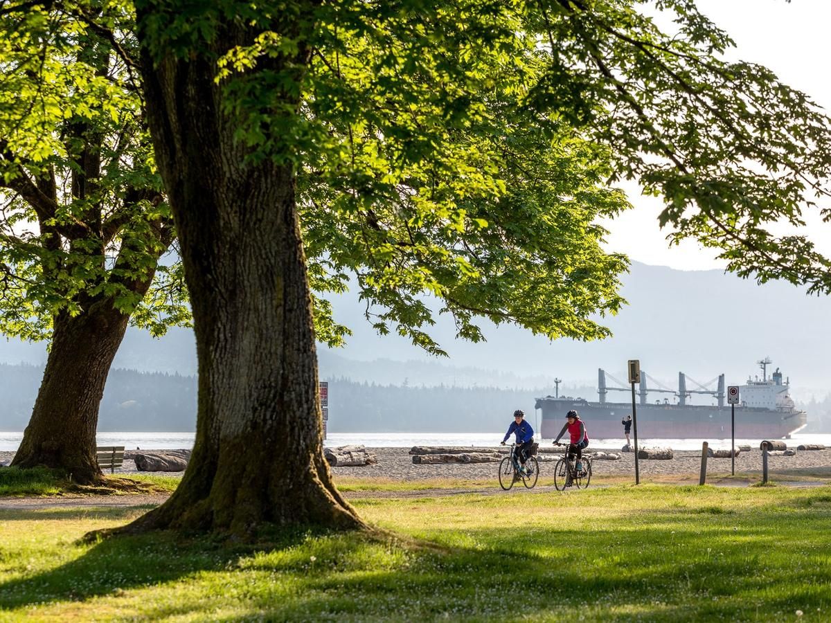 cenic view near Point Grey Road with ocean and ship in the distance—luxury homes overlooking English Bay and integrated smart living