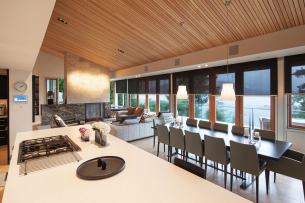 Lutron lighting and shading solutions with Crestron Control by Graytek in Langley